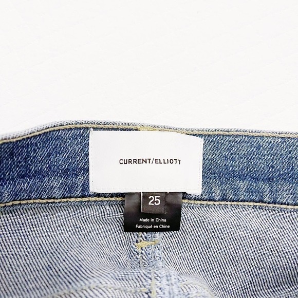 Current Elliott Bootcut Denim Vintage Wash Denim Jeans SZ25 - Picture 3 of 9